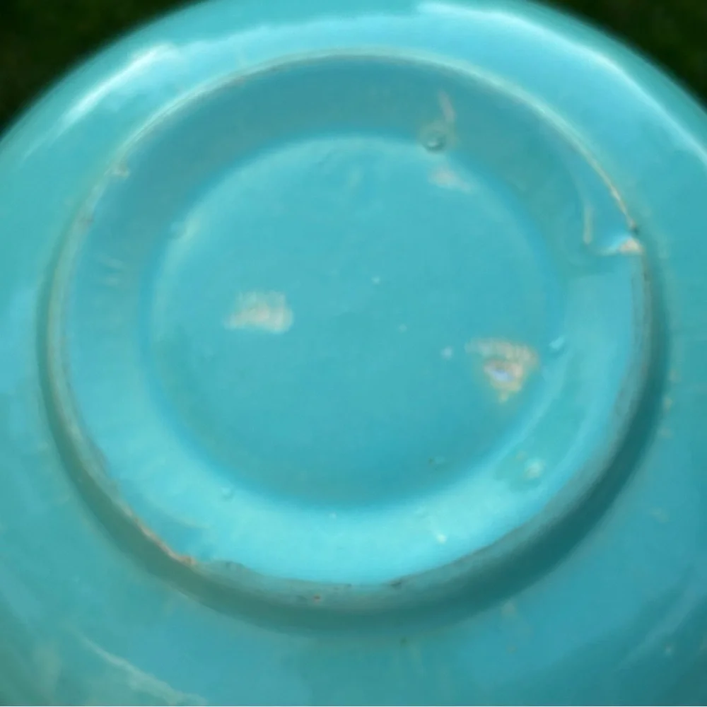 Vintage Bauer Ringware Bowl 2.5 Qt Teal Jade | 40s Vintage Retro Kitchen Mixing